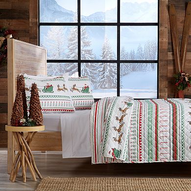 Madelinen® Festive Holiday Quilt Set with Shams