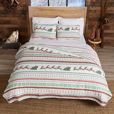Madelinen® Festive Holiday Quilt Set with Shams