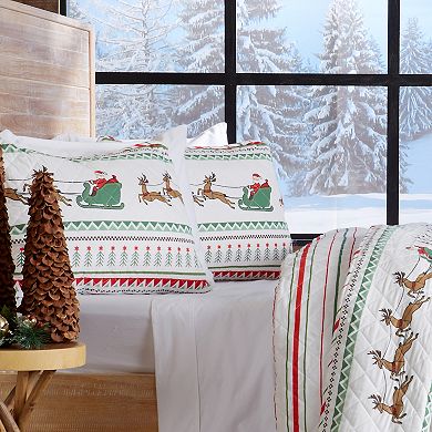 Madelinen® Festive Holiday Quilt Set with Shams