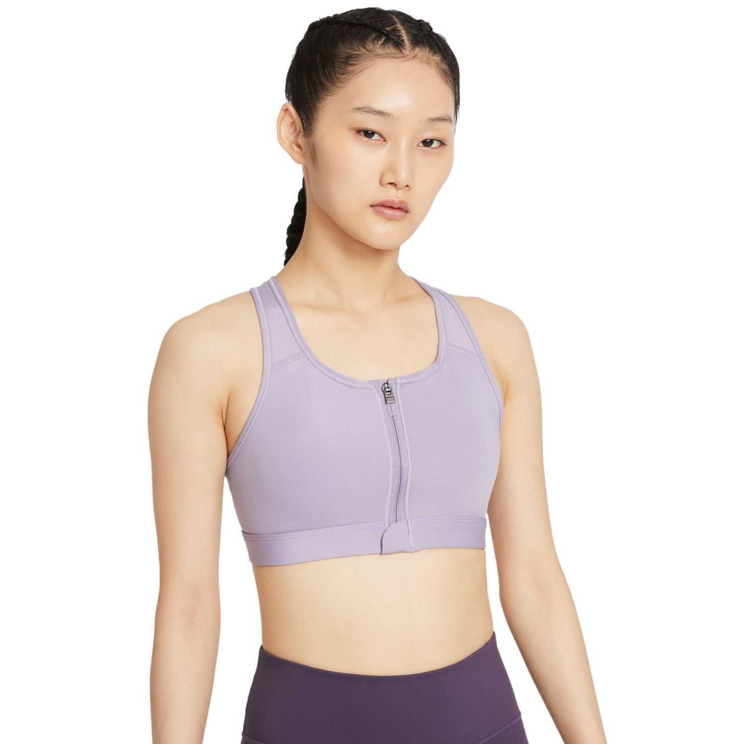 nike front closure sports bra