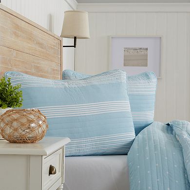 Madelinen® Madelina Curtain Stripes Quilt Set with Shams