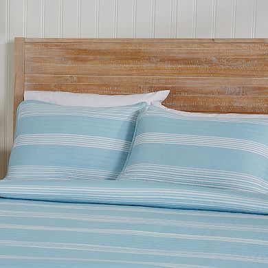 Madelinen® Madelina Curtain Stripes Quilt Set with Shams