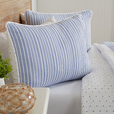 Madelinen® Marcie Tiny Stripes Quilt Set with Shams