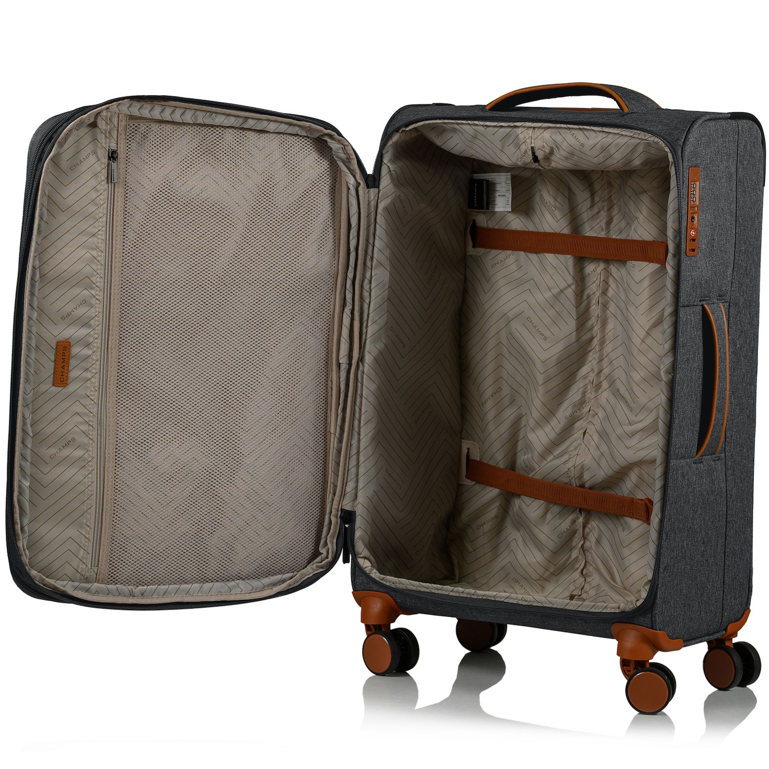 Champs Classic II Collection 3-Piece Softside Spinner Luggage Set