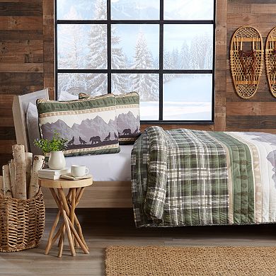 Madelinen® Salt Creek Forest Patchwork Quilt Set with Shams