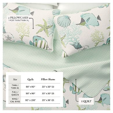 Madelinen® Seaside Coastal Quilt Set with Shams
