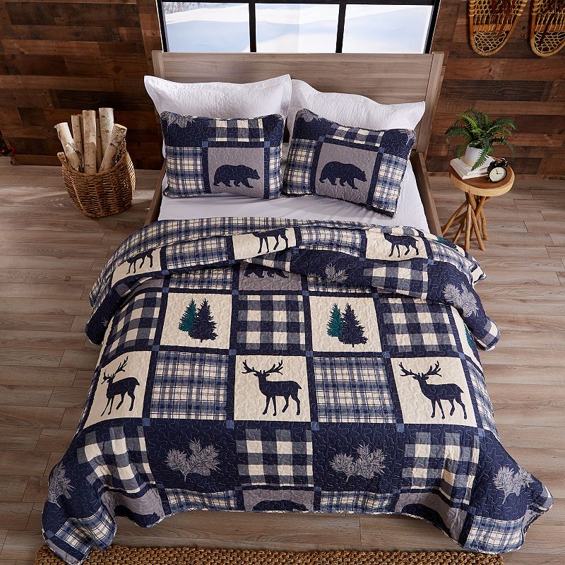 75586374 Great Bay Home Stonehurst Rustic Lodge Quilt Set w sku 75586374