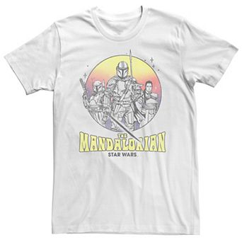 Big & Tall Star Wars: The Mandalorian Retro Style Portrait Tee