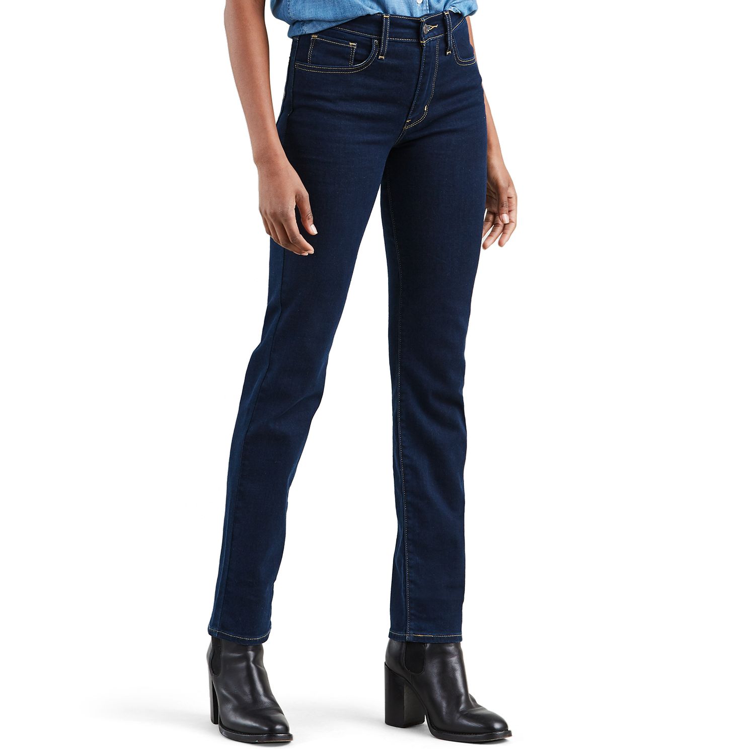 Image for Levi's Women's 724 High-Waisted Straight-Leg Jeans at Kohl's.