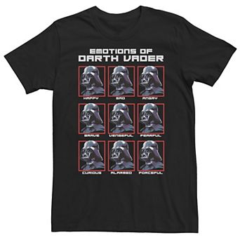 Big & Tall Star Wars "Emotions Of Darth Vader" Poster Tee