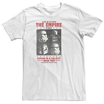 Big & Tall Star Wars The Empire Arrival Poster Tee