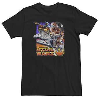 Big & Tall Star Wars Battle Collage Fadeout Tee