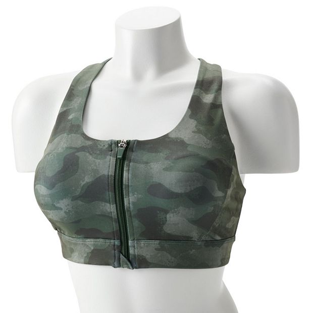 Tek Gear® Medium Impact Zip-Front Sports Bra