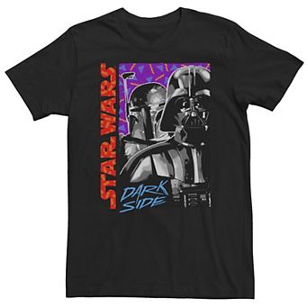 Big & Tall Star Wars Dark Side 90's Style Poster Tee