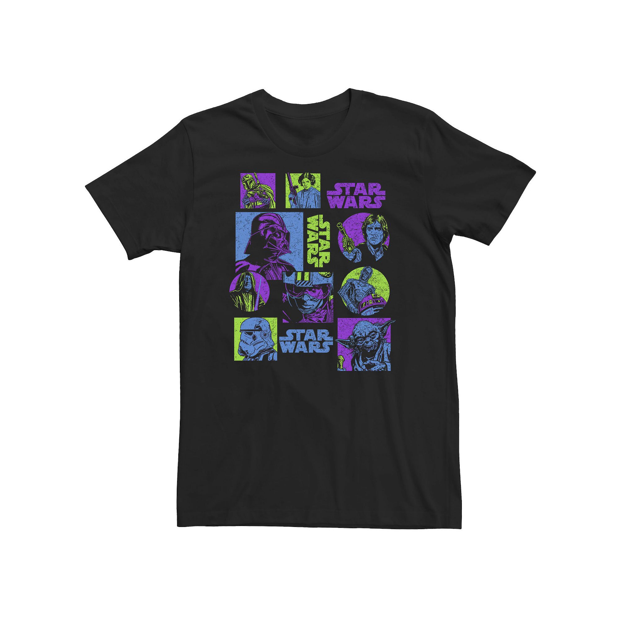 Big & Tall Star Wars Pop Art Style Portrait Bubbles Tee, Mens, Size: 3XL, 