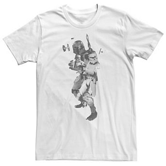 Big & Tall Star Wars Stormtrooper & Bounty Hunter Collage Tee