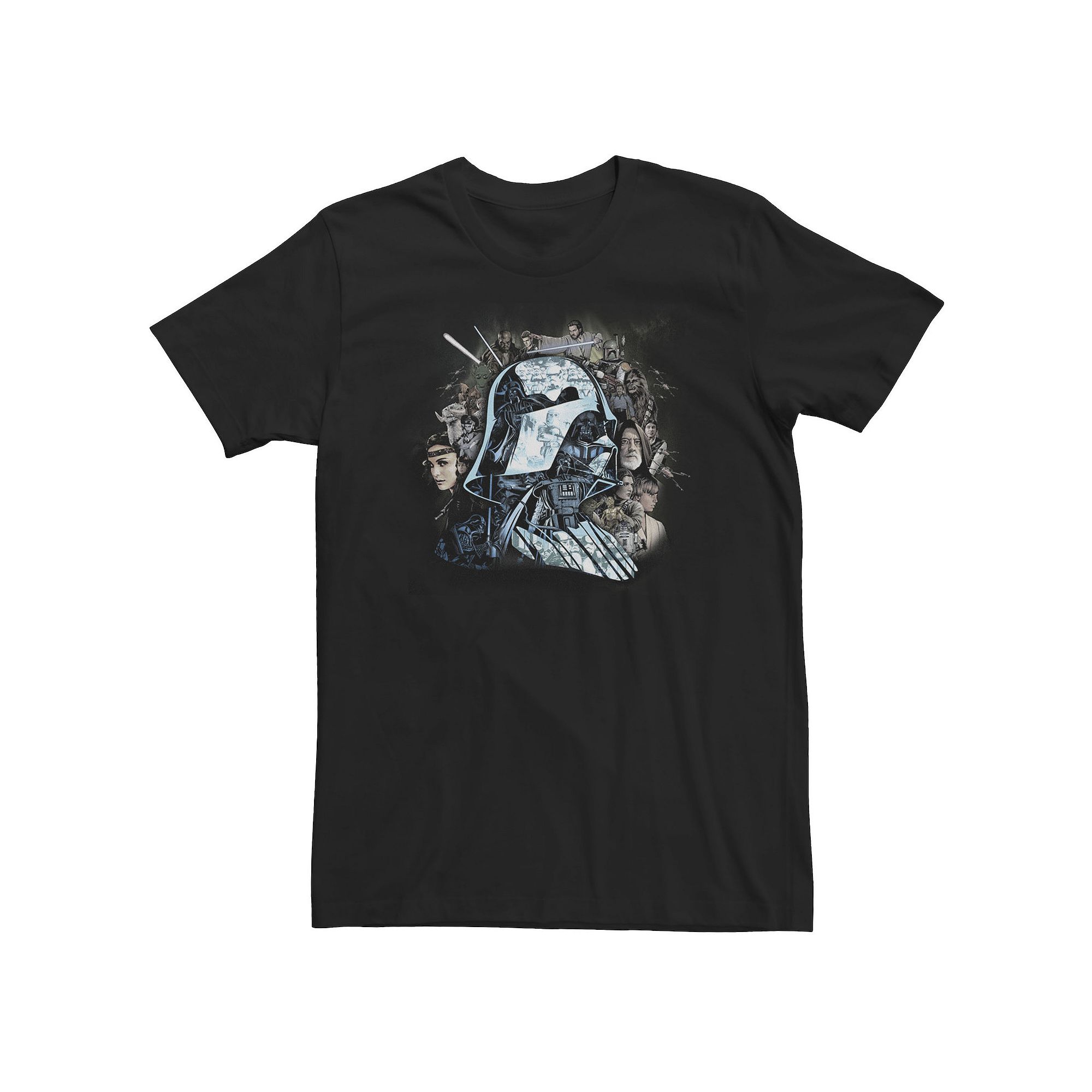 Big & Tall Star Wars Darth Vader Chrome Collage Overlay Tee, Mens, Size: 3