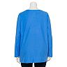 Plus Size Croft & Barrow® Long Sleeve Pullover Top