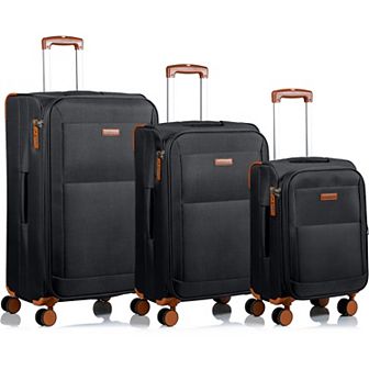 Champs Classic Collection 3 pc Softside Spinner Luggage Set