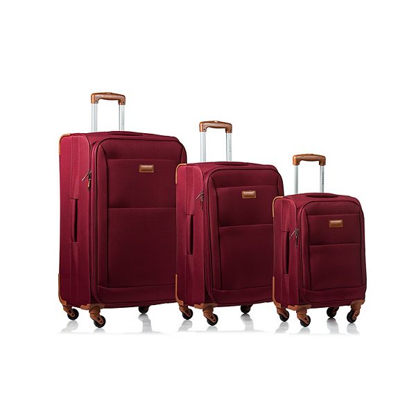 Champs Classic Collection 3Piece Softside Spinner Luggage Set