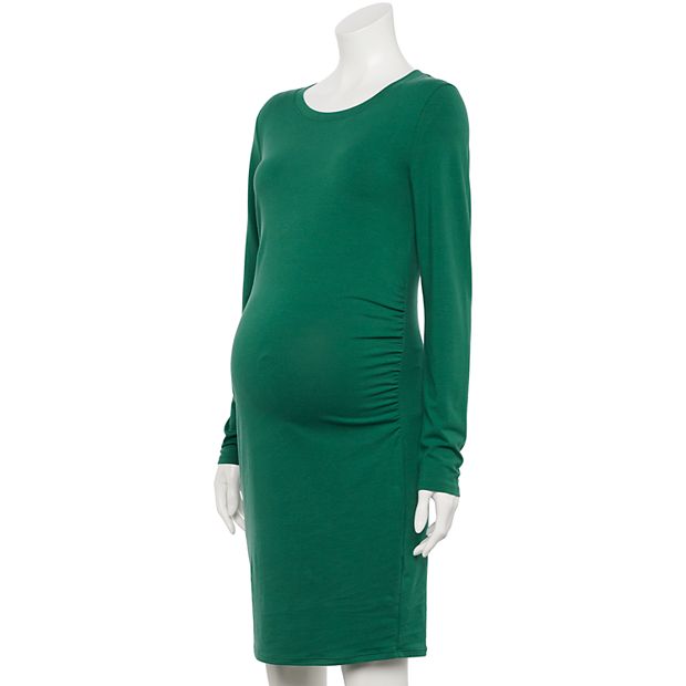 Maternity Sonoma Goods For Life® Everyday Long Sleeve T-Shirt Dress