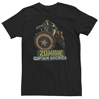 Big & Tall Marvel What If Captain America Zombie Tee