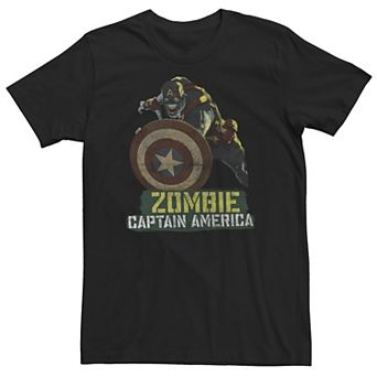 Big & Tall Marvel What If Captain America Zombie Tee