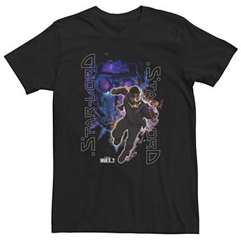 Big & Tall Marvel What If Star Lord Galactic Poster Tee