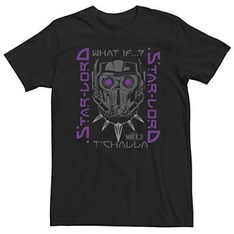 Big & Tall Marvel What If Star Lord Tchalla Poster Tee