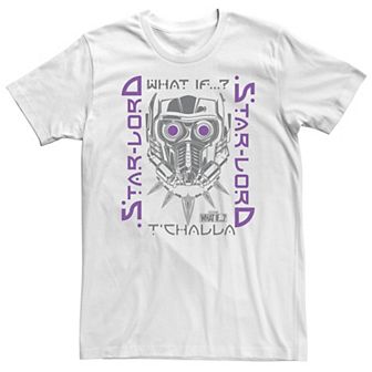 Big & Tall Marvel What If Star Lord Tchalla Poster Tee