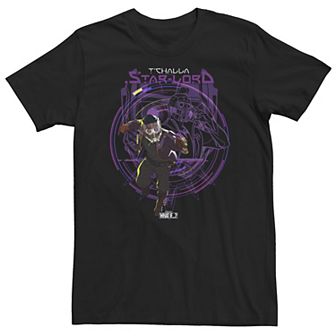 Big & Tall Marvel What If Tchalla Star Lord Poster Tee