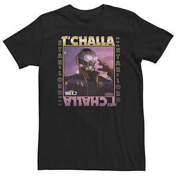 Big & Tall Marvel What If T'challa Star Lord Poster Tee