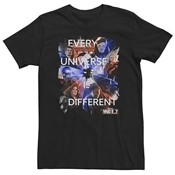 Big & Tall Marvel What If Character Collage Quote Tee