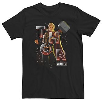 Big & Tall Marvel What If Thor Galactic Poster Tee