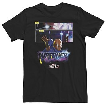 Big & Tall Marvel What If The Watcher Panel Poster Tee