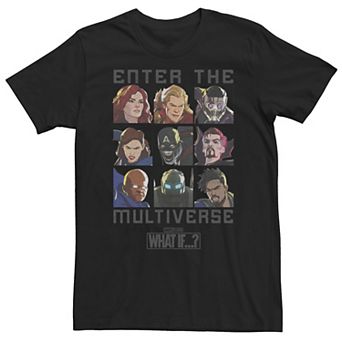 Big & Tall Marvel What If "Enter The Multiverse" Quote Tee