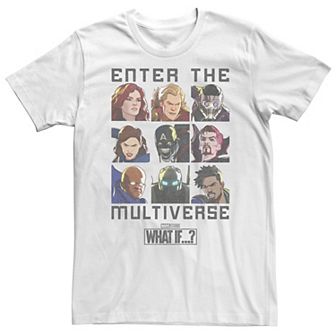 Big & Tall Marvel What If "Enter The Multiverse" Quote Tee