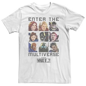 Big & Tall Marvel What If "Enter The Multiverse" Quote Tee