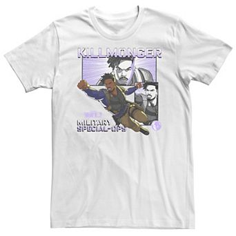 Big & Tall Marvel What If Killmonger Special Ops Poster Tee