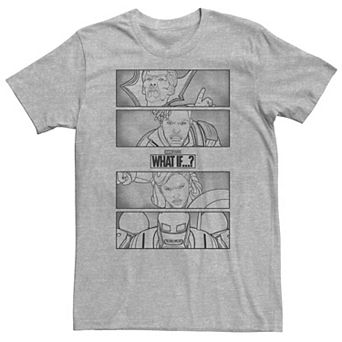 Big & Tall Marvel What If Simple Group Panels Tee