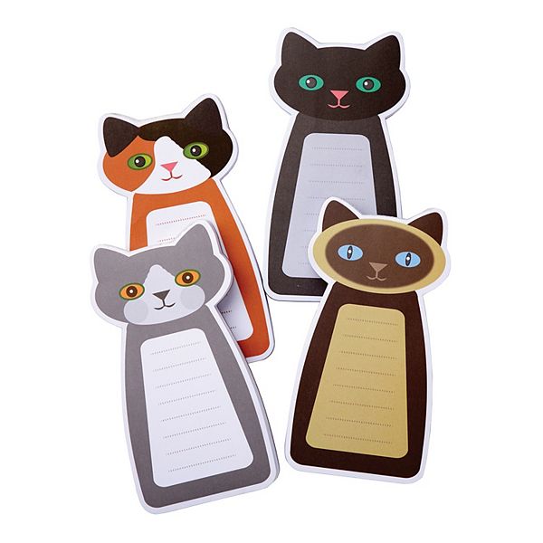 Streamline Cat Notepad 4-Pack