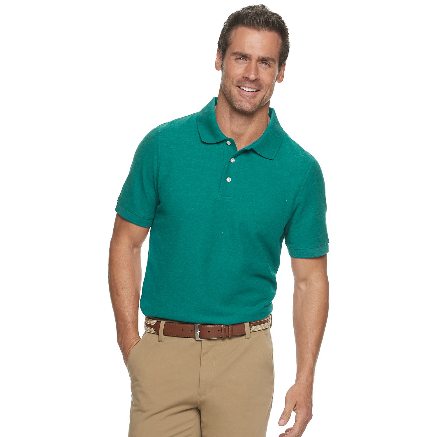 Men's Croft & Barrow® Easy-Care Pique Polo in Regular and Slim Fit