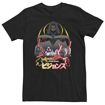 Big & Tall Star Wars: Visions Villain Group Poster Tee