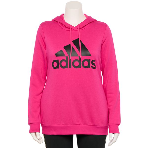Plus Size adidas Essentials Logo Fleece Hoodie