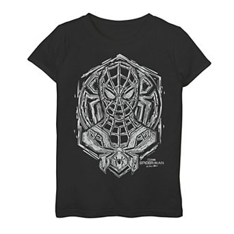 Girls 7-16 Marvel Spider-Man No Way Home Sketch Bust Portrait Graphic Tee