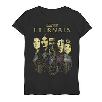 Girls 7-16 Marvel Eternals Character Portrait Panels Graphic Tee