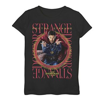 Girls 7-16 Marvel Spider-Man No Way Home Dostor Strange Portrait Graphic Tee