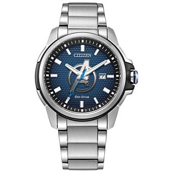 Marvel Avengers Logo Men's Eco-Drive Stainless Steel Watch by Citizen - AW1651-52W