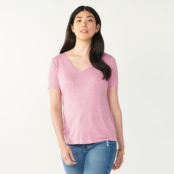 Women's Nine West Essential SoftSpun Short Sleeve VNeck Tee