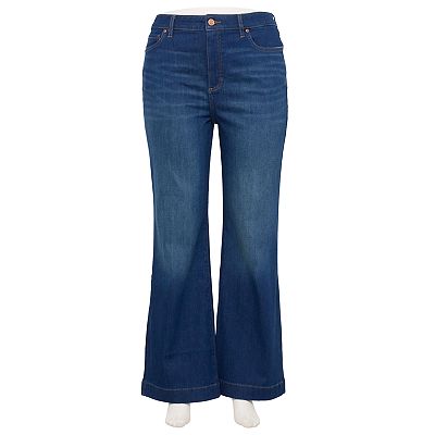 Women s LC Lauren Conrad Super High Rise Flare Jeans